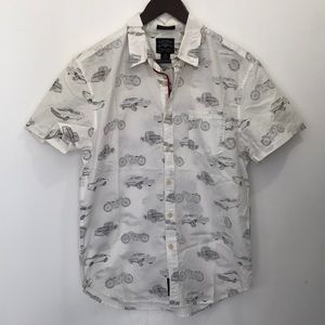 Men’s LUCKY BRAND Black Label Button Down SS Shirt